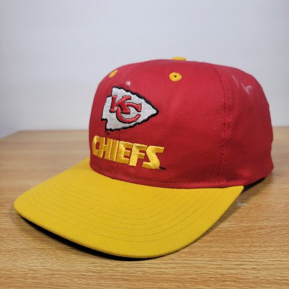 Kansas City Chiefs Montana Hat Cap Snapback 90s NFL Made In China Eastport Retro - Picture 9 of 16
